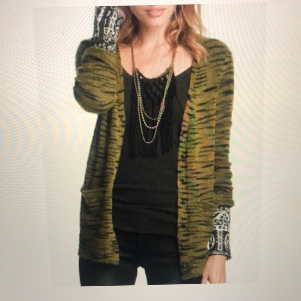 Free People Tiger Stripe Cardigan
